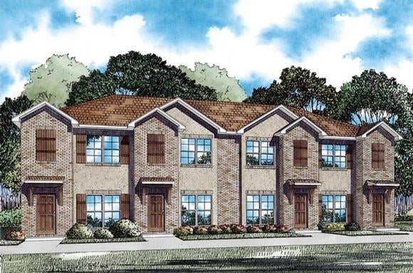 Multi-Family Plan 82287 with 8 Beds, 8 Baths Elevation