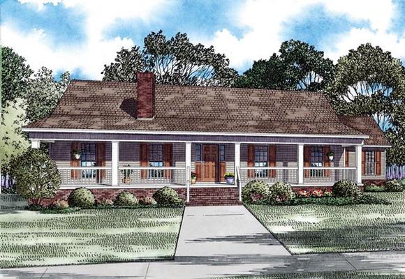 House Plan 82293 with 3 Beds, 2 Baths, 2 Car Garage Elevation