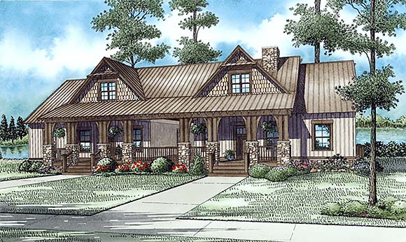 Multi-Family Plan 82305 with 6 Beds, 4 Baths Elevation