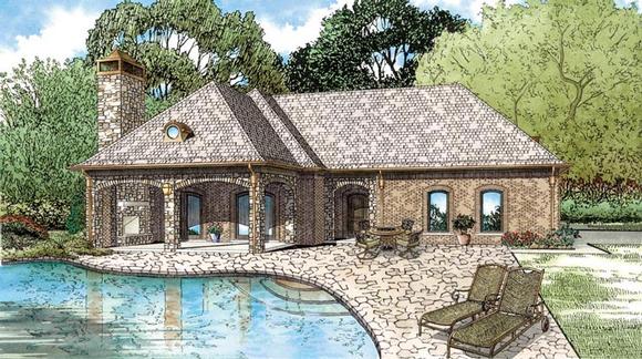 House Plan 82322 with 1 Beds, 2 Baths, 1 Car Garage Elevation