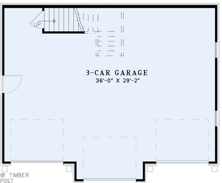 3 Car Garage Apartment Plan 82325 First Level Plan