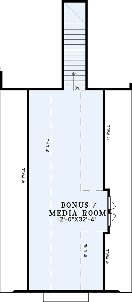Bungalow, Craftsman House Plan 82378 with 4 Beds, 4 Baths, 2 Car Garage Second Level Plan