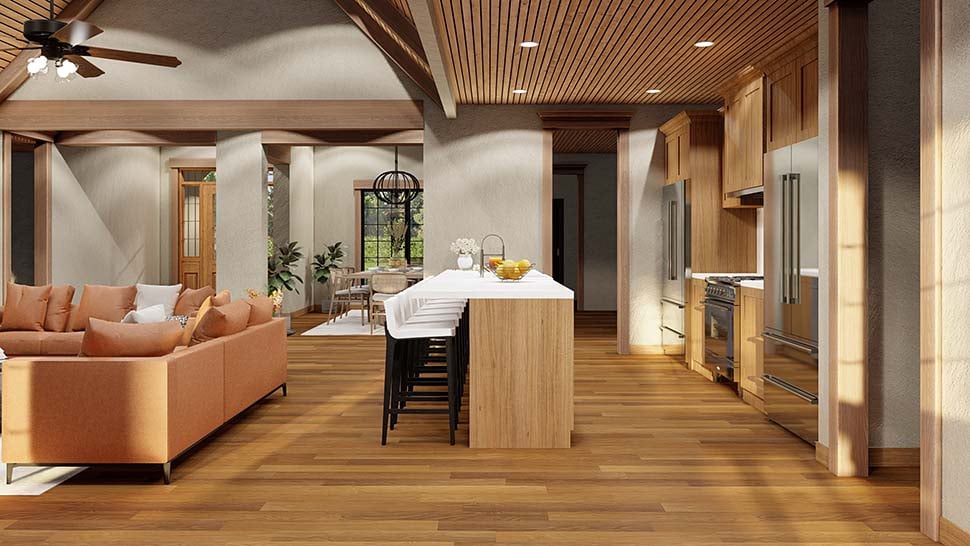 Bungalow, Craftsman Plan with 3447 Sq. Ft., 4 Bedrooms, 4 Bathrooms, 2 Car Garage Picture 12