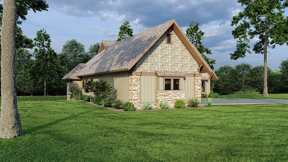 Bungalow, Craftsman Plan with 3447 Sq. Ft., 4 Bedrooms, 4 Bathrooms, 2 Car Garage Picture 5