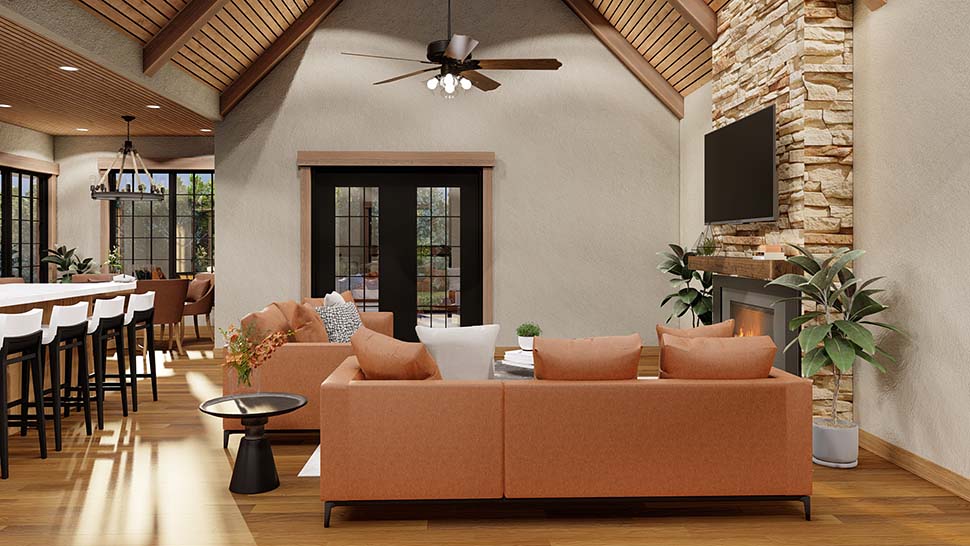 Bungalow, Craftsman Plan with 3447 Sq. Ft., 4 Bedrooms, 4 Bathrooms, 2 Car Garage Picture 9