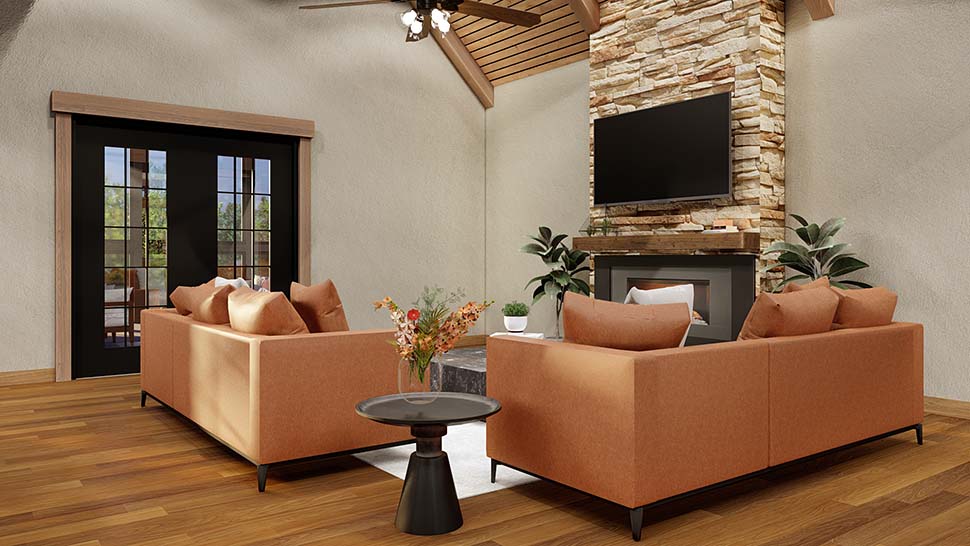 Bungalow, Craftsman Plan with 3447 Sq. Ft., 4 Bedrooms, 4 Bathrooms, 2 Car Garage Picture 10