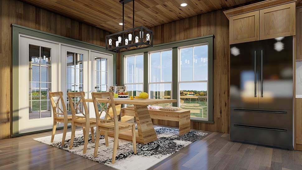 Cottage, Country, Southern Plan with 1903 Sq. Ft., 3 Bedrooms, 2 Bathrooms, 2 Car Garage Picture 11