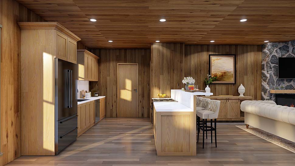 Cottage, Country, Southern Plan with 1903 Sq. Ft., 3 Bedrooms, 2 Bathrooms, 2 Car Garage Picture 13