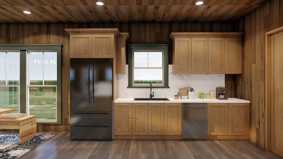 Cottage, Country, Southern Plan with 1903 Sq. Ft., 3 Bedrooms, 2 Bathrooms, 2 Car Garage Picture 14