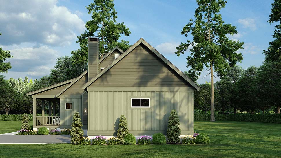Cottage, Country, Southern Plan with 1903 Sq. Ft., 3 Bedrooms, 2 Bathrooms, 2 Car Garage Picture 5