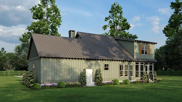 Cottage, Country, Southern Plan with 1903 Sq. Ft., 3 Bedrooms, 2 Bathrooms, 2 Car Garage Picture 6