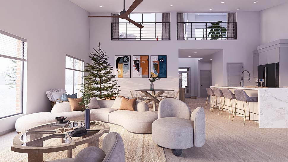 Contemporary, Modern Plan with 2470 Sq. Ft., 3 Bedrooms, 2 Bathrooms, 2 Car Garage Picture 7