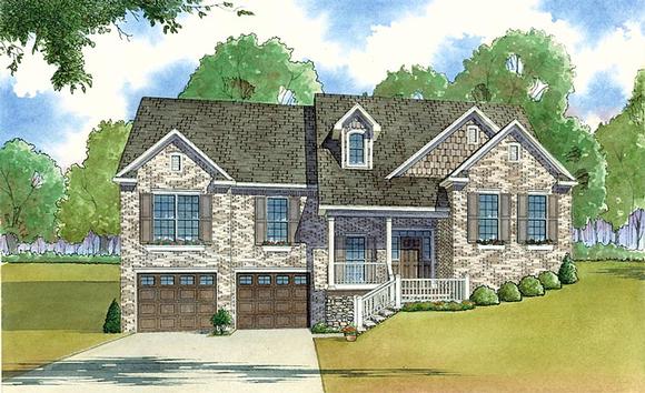 Traditional House Plan 82428 with 3 Beds, 2 Baths, 2 Car Garage Elevation