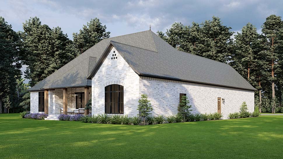 Country, European, French Country Plan with 2849 Sq. Ft., 4 Bedrooms, 4 Bathrooms, 3 Car Garage Picture 7