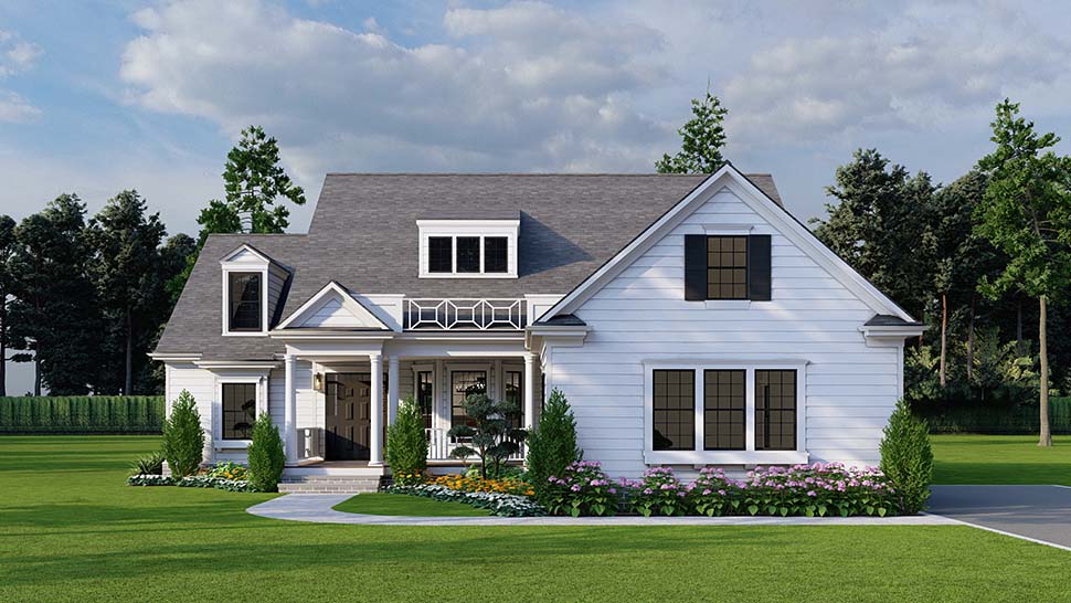 Colonial, Country, Southern Plan with 2148 Sq. Ft., 4 Bedrooms, 3 Bathrooms, 2 Car Garage Picture 4