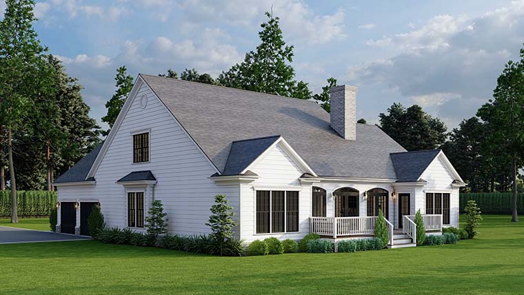 Colonial, Country, Southern Plan with 2148 Sq. Ft., 4 Bedrooms, 3 Bathrooms, 2 Car Garage Picture 6