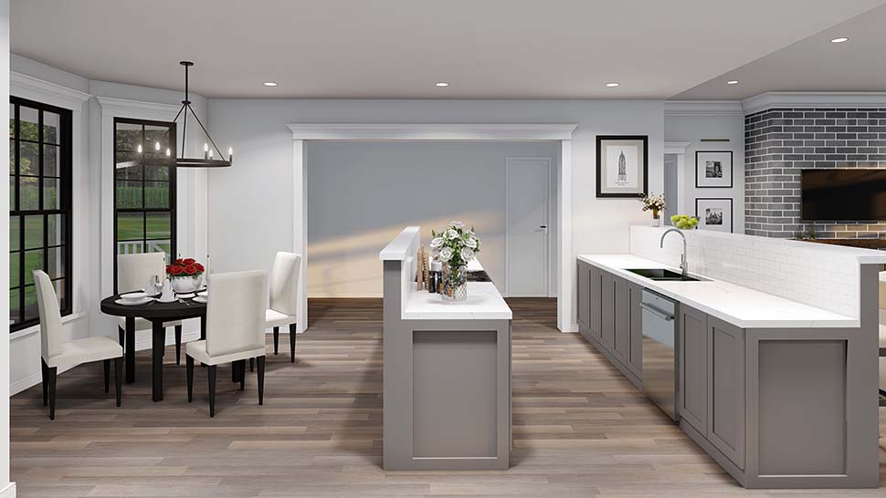 Colonial, Country, Southern Plan with 2148 Sq. Ft., 4 Bedrooms, 3 Bathrooms, 2 Car Garage Picture 9