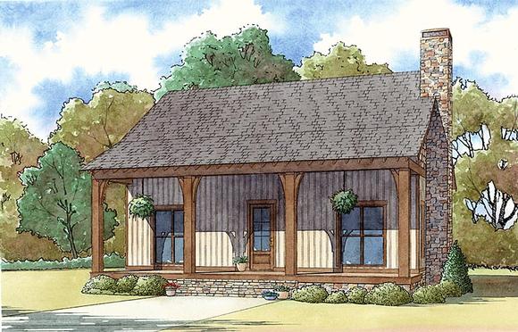 Cabin, Country, Ranch House Plan 82442 with 3 Beds, 3 Baths Elevation