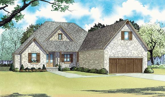 Country, European, Traditional House Plan 82446 with 4 Beds, 4 Baths, 2 Car Garage Elevation
