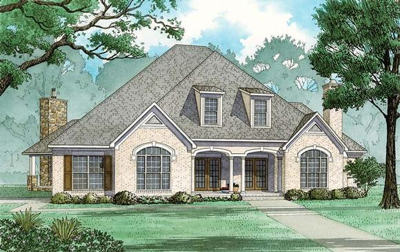 European, French Country, Traditional House Plan 82485 with 5 Beds, 6 Baths, 3 Car Garage Elevation
