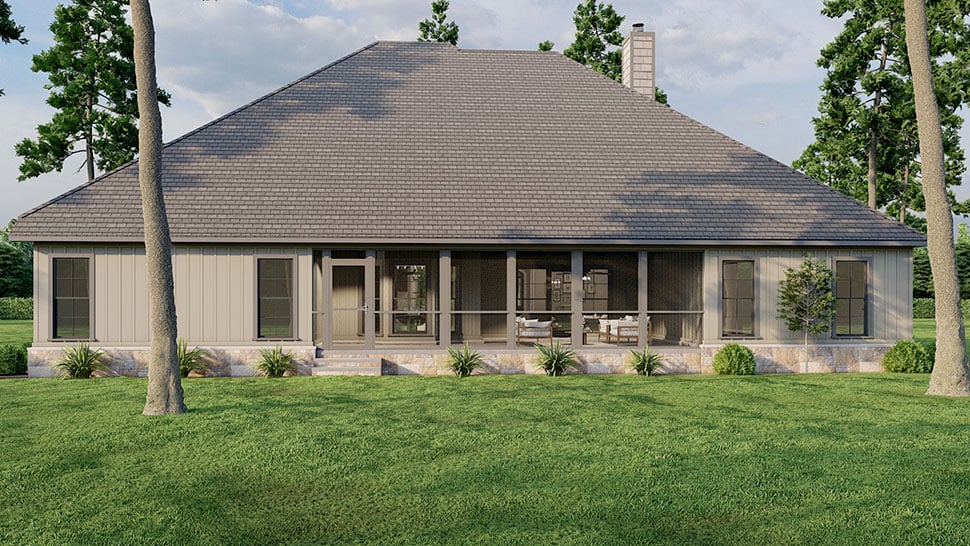 European, Traditional Plan with 2646 Sq. Ft., 4 Bedrooms, 3 Bathrooms, 2 Car Garage Picture 22