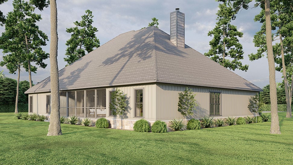 European, Traditional Plan with 2646 Sq. Ft., 4 Bedrooms, 3 Bathrooms, 2 Car Garage Picture 23