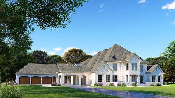 European, French Country House Plan 82498 with 5 Beds, 7 Baths, 3 Car Garage Elevation