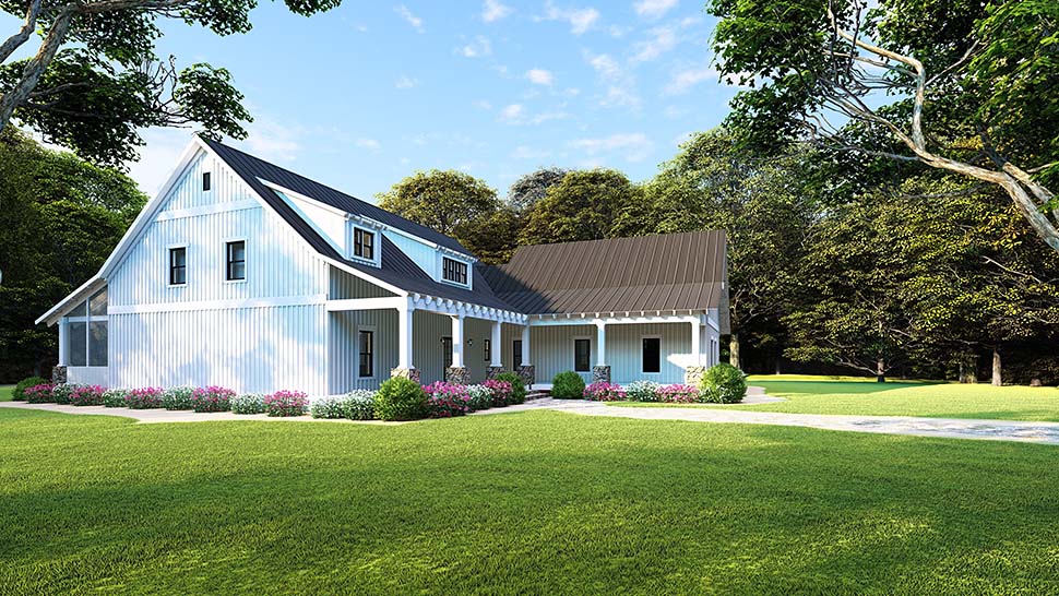 Country, Ranch Plan with 1982 Sq. Ft., 3 Bedrooms, 2 Bathrooms, 2 Car Garage Picture 3