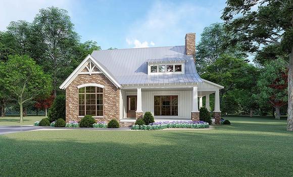 Bungalow, Cottage, Country, Craftsman House Plan 82519 with 3 Beds, 3 Baths Elevation