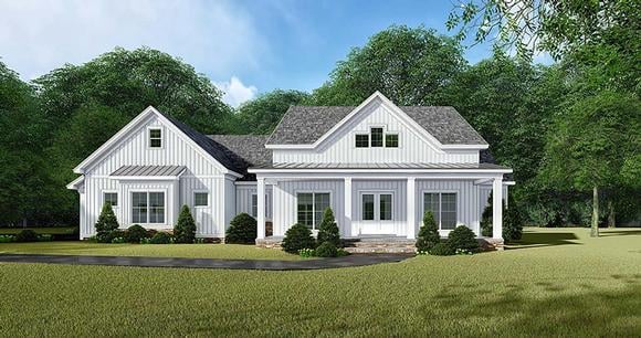 Country, Farmhouse House Plan 82542 with 3 Beds, 3 Baths, 2 Car Garage Elevation