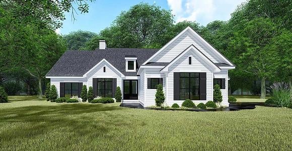 Bungalow, Craftsman, Farmhouse, Traditional House Plan 82550 with 4 Beds, 3 Baths, 3 Car Garage Elevation