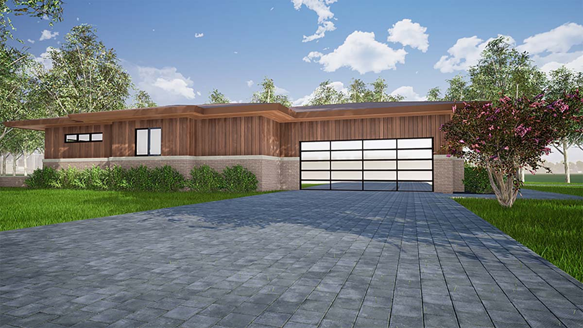 Contemporary, One-Story, Prairie Style Plan with 2344 Sq. Ft., 3 Bedrooms, 3 Bathrooms, 2 Car Garage Picture 3
