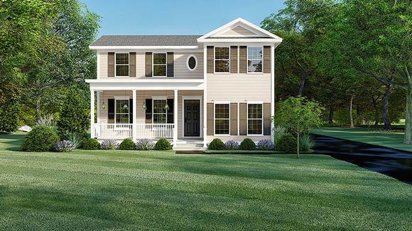 Country, Farmhouse, Southern, Traditional House Plan 82561 with 3 Beds, 2 Baths, 2 Car Garage Elevation