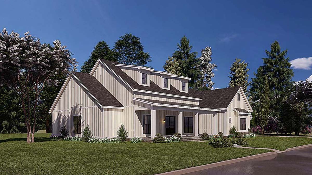 Bungalow, Craftsman, Farmhouse Plan with 2343 Sq. Ft., 4 Bedrooms, 3 Bathrooms, 2 Car Garage Picture 3