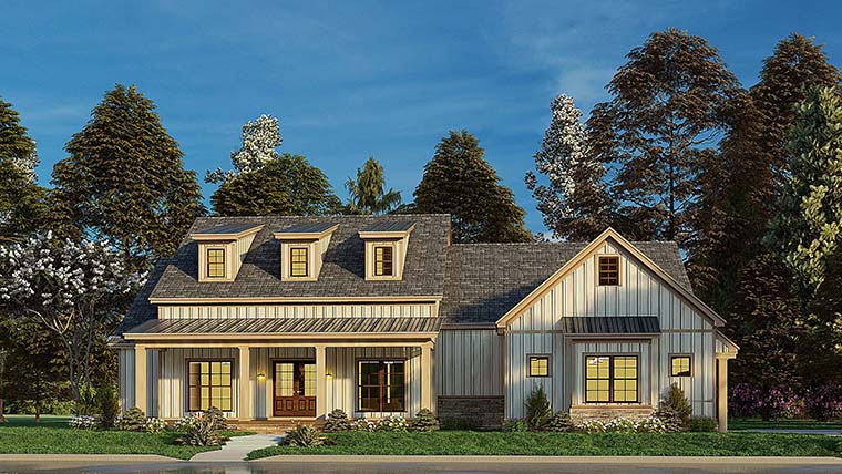 Bungalow, Craftsman, Farmhouse Plan with 2343 Sq. Ft., 4 Bedrooms, 3 Bathrooms, 2 Car Garage Picture 6