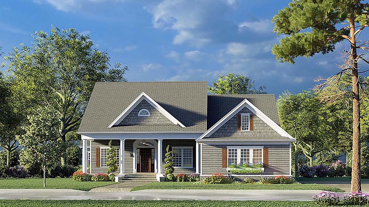 Bungalow, Coastal, Contemporary, Country, Craftsman, Farmhouse, Traditional House Plan 82593 with 4 Beds, 4 Baths, 2 Car Garage Elevation
