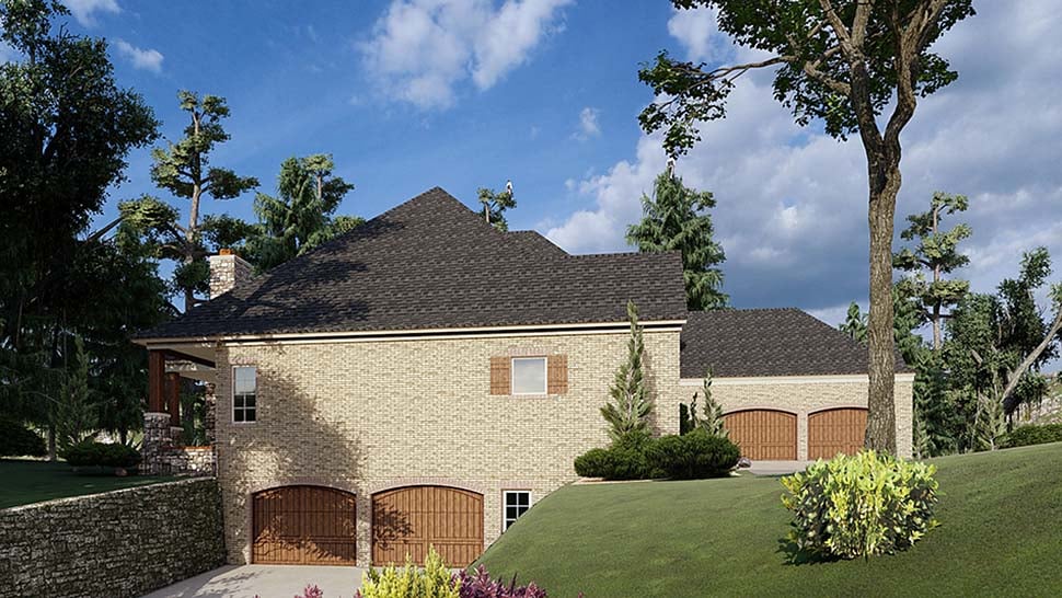 European, French Country, Traditional Plan with 3050 Sq. Ft., 3 Bedrooms, 4 Bathrooms, 2 Car Garage Picture 3