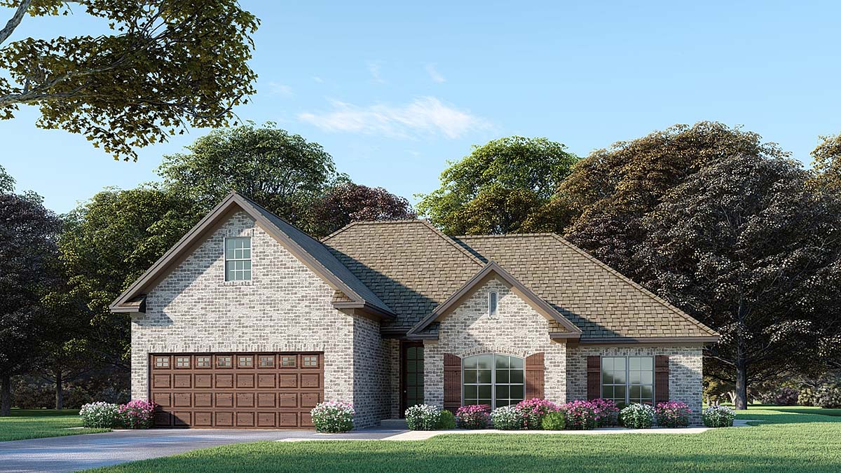 House Plan 82640 - Traditional Style with 1687 Sq Ft, 3 Bed, 2 Ba