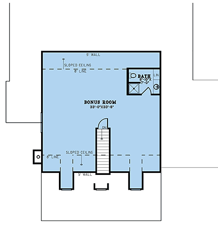 Country, Traditional House Plan 82674 with 4 Beds, 3 Baths, 2 Car Garage Second Level Plan