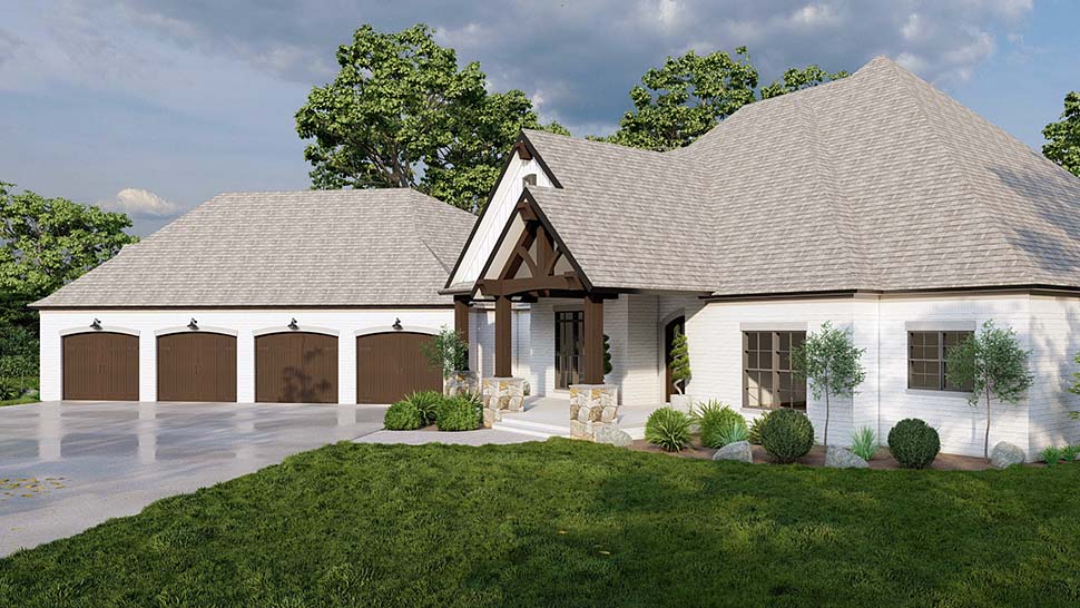 House Plan 82688 - French Country Style with 4231 Sq Ft, 3 Bed, 4 ...