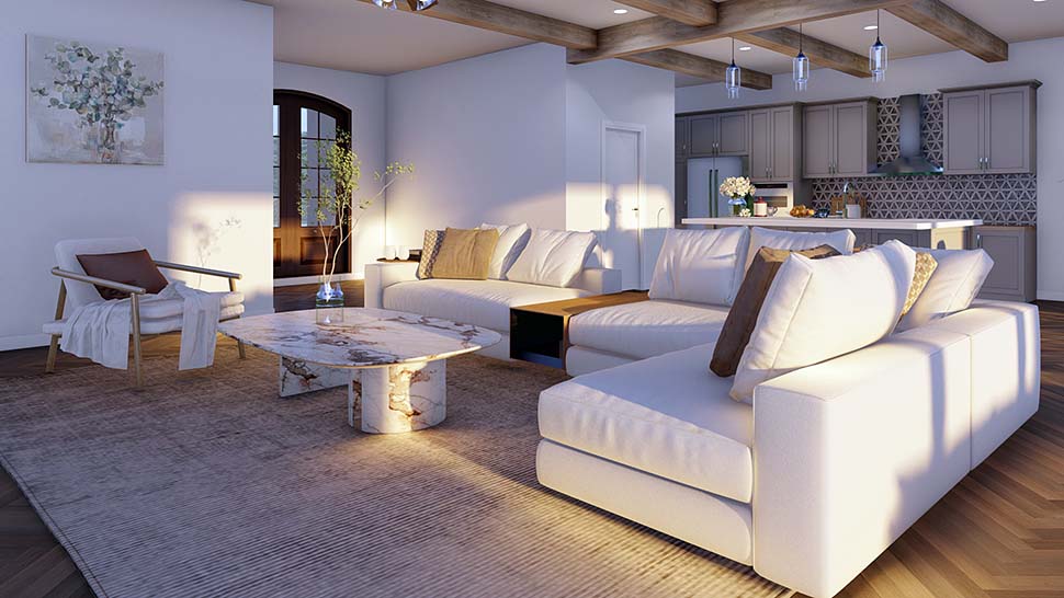 Craftsman, European, French Country Plan with 8769 Sq. Ft., 6 Bedrooms, 9 Bathrooms, 5 Car Garage Picture 8