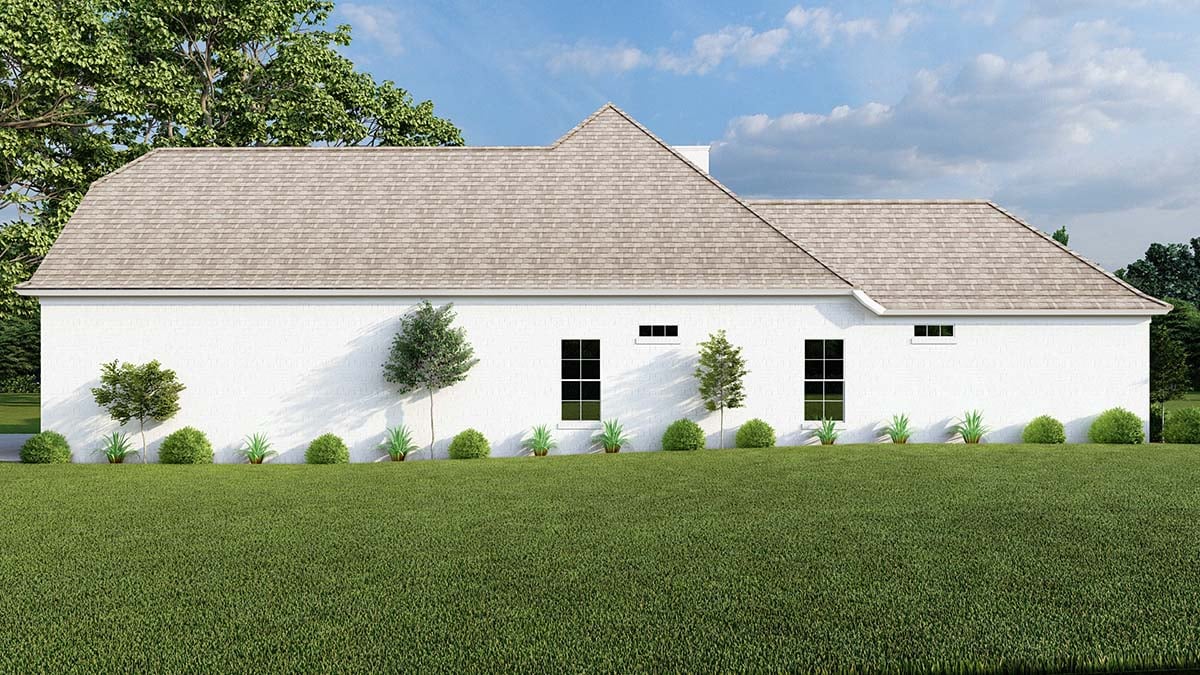 European, French Country, Traditional Plan with 2565 Sq. Ft., 4 Bedrooms, 5 Bathrooms, 2 Car Garage Picture 2