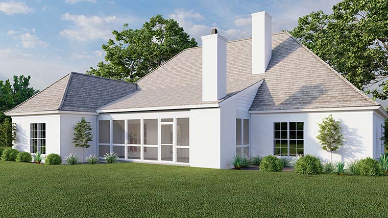 European, French Country, Traditional Plan with 2565 Sq. Ft., 4 Bedrooms, 5 Bathrooms, 2 Car Garage Picture 6