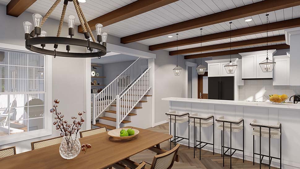 Cabin, Farmhouse Plan with 1571 Sq. Ft., 2 Bedrooms, 3 Bathrooms Picture 11