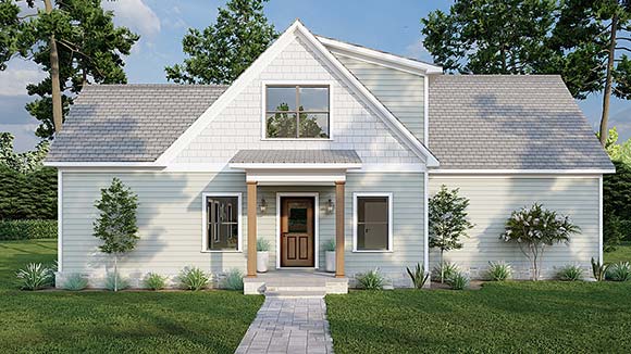 Bungalow, Cabin, Coastal, Cottage, Craftsman, Farmhouse, Traditional House Plan 82709 with 3 Beds, 3 Baths Elevation