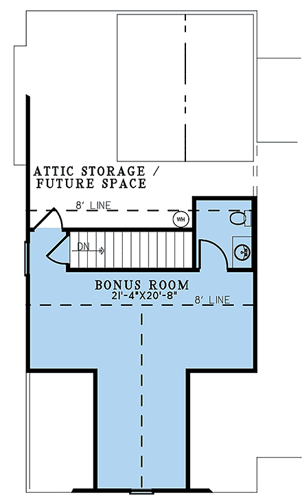 Bungalow, Coastal, Country, Craftsman, Farmhouse, Southern, Traditional House Plan 82710 with 4 Beds, 3 Baths, 2 Car Garage Second Level Plan