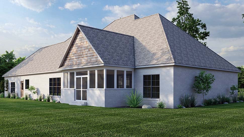Bungalow, Craftsman, Southern, Traditional Plan with 2340 Sq. Ft., 4 Bedrooms, 4 Bathrooms, 4 Car Garage Picture 8