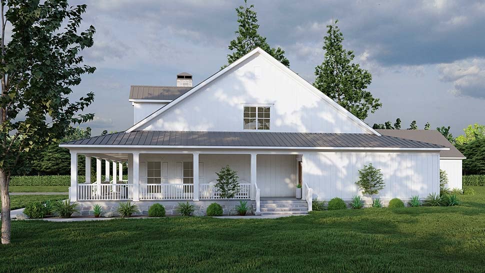 Coastal, Contemporary, Country, Farmhouse, Southern, Traditional Plan with 2169 Sq. Ft., 3 Bedrooms, 3 Bathrooms, 3 Car Garage Picture 4