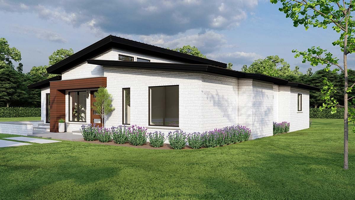 Contemporary, Modern Plan with 1881 Sq. Ft., 3 Bedrooms, 3 Bathrooms, 2 Car Garage Picture 2