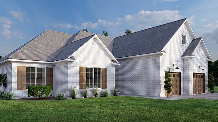 Bungalow, Craftsman, Southern, Traditional Plan with 1911 Sq. Ft., 3 Bedrooms, 2 Bathrooms, 2 Car Garage Picture 6